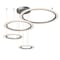 Et2 Saturn II LED 4-Light 35.5" Wide Matte Silver Pendant Light E22662-11MS - alternate 1